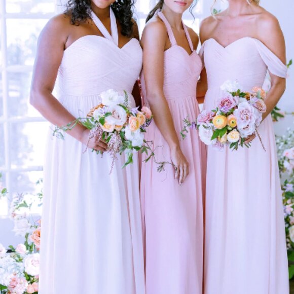 Revelry - Kennedy Chiffon Convertible Dress - Navy Blue - NWT - Picture 3 of 3